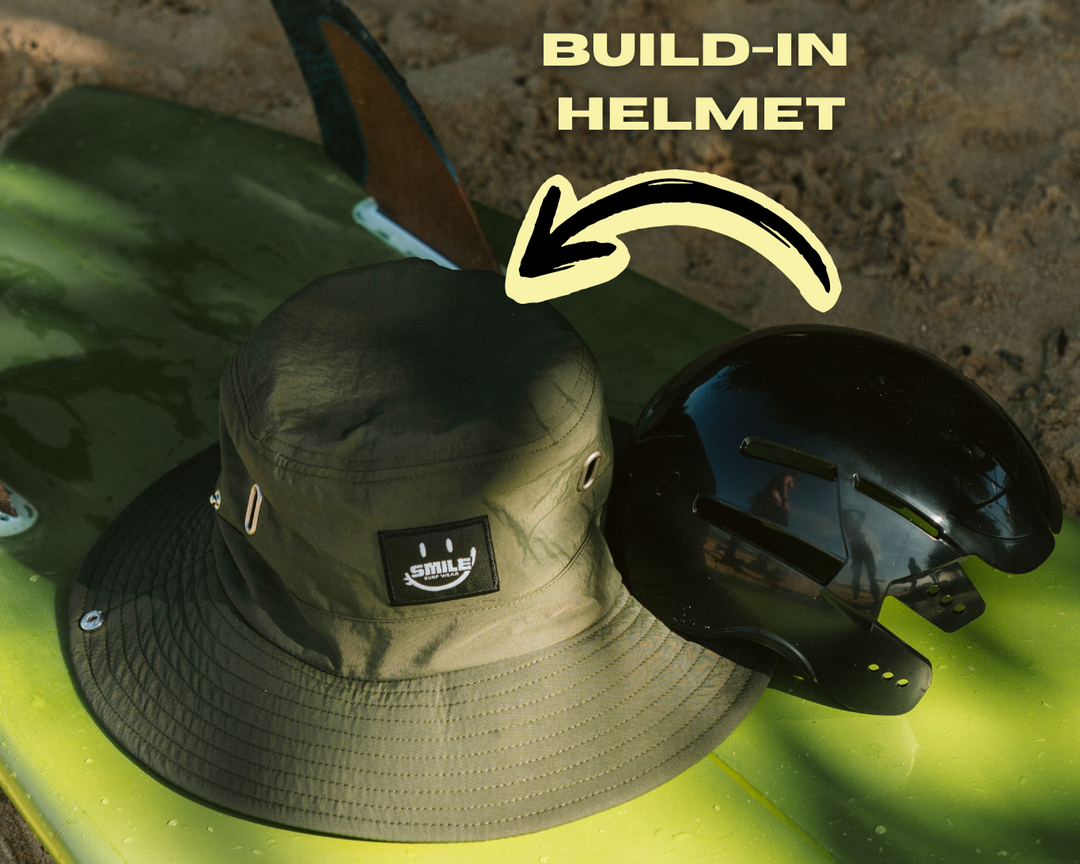 Reef Ranger 1.0 - Ocean Olive - Surf Hat with Integrated Helmet