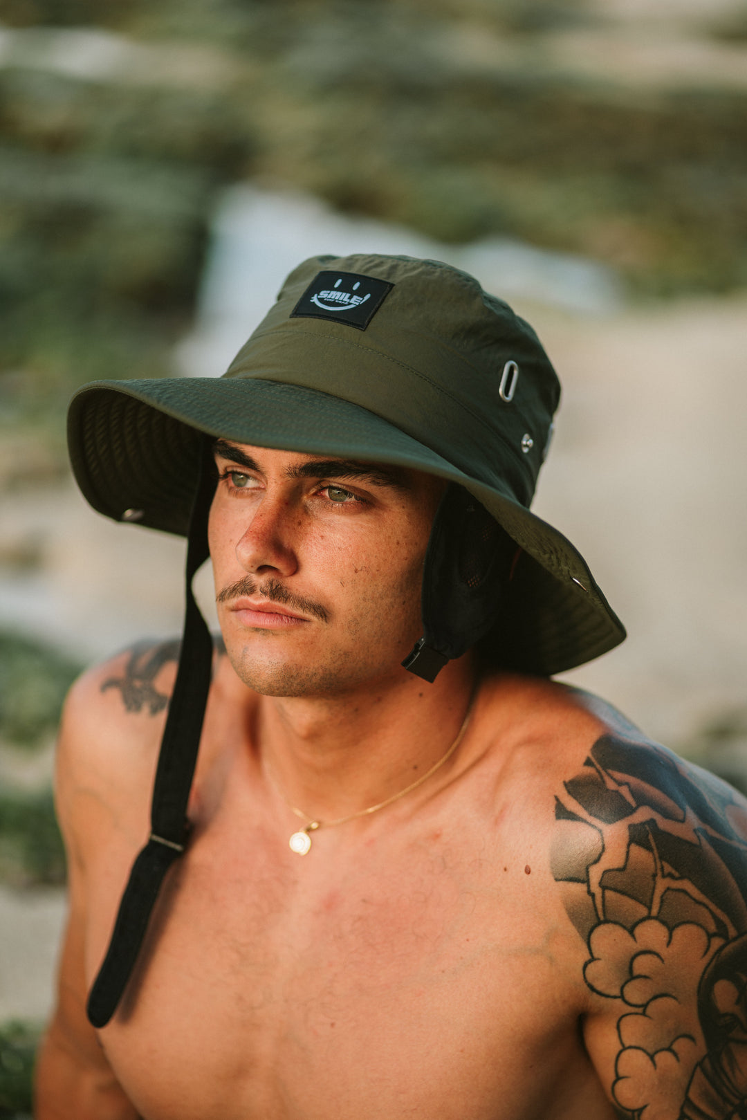 Reef Ranger 1.0 - Ocean Olive - Surf Hat with Integrated Helmet