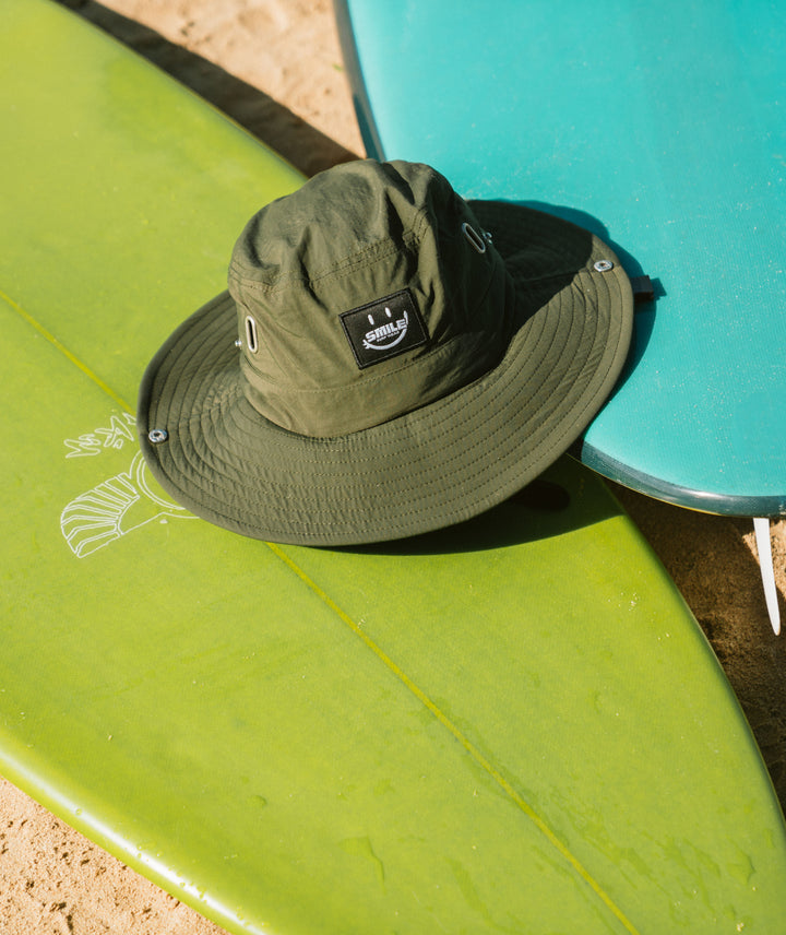 Reef Ranger 1.0 - Ocean Olive - Surf Hat with Integrated Helmet